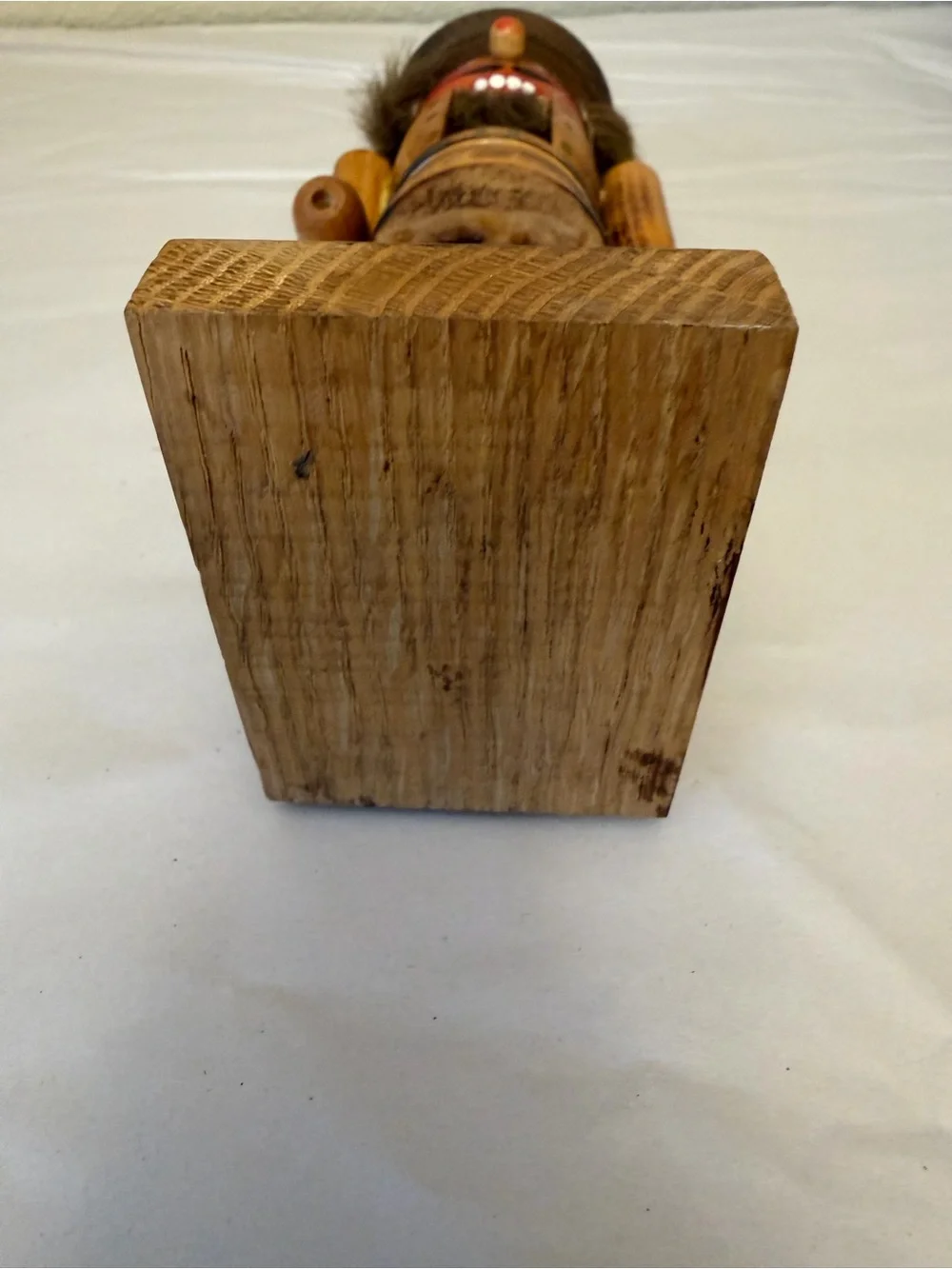 Volkmar Mattes Rustic Brown Wooden Nutcracker Soldier Holiday Figurine **READ**